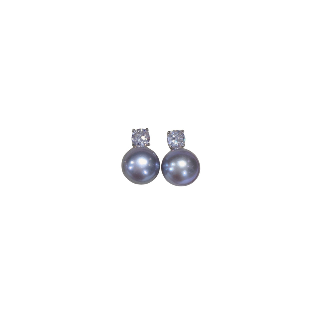 Princess Diana Style Natural Freshwater Pearl Stud