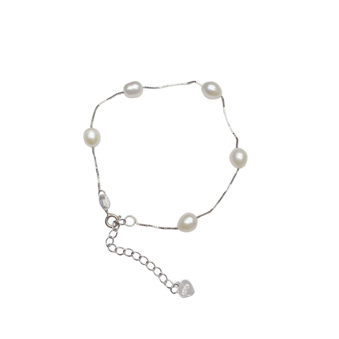 Romantic Full Star Series S925 Silver Natural Freshwater Pearl Bracelet