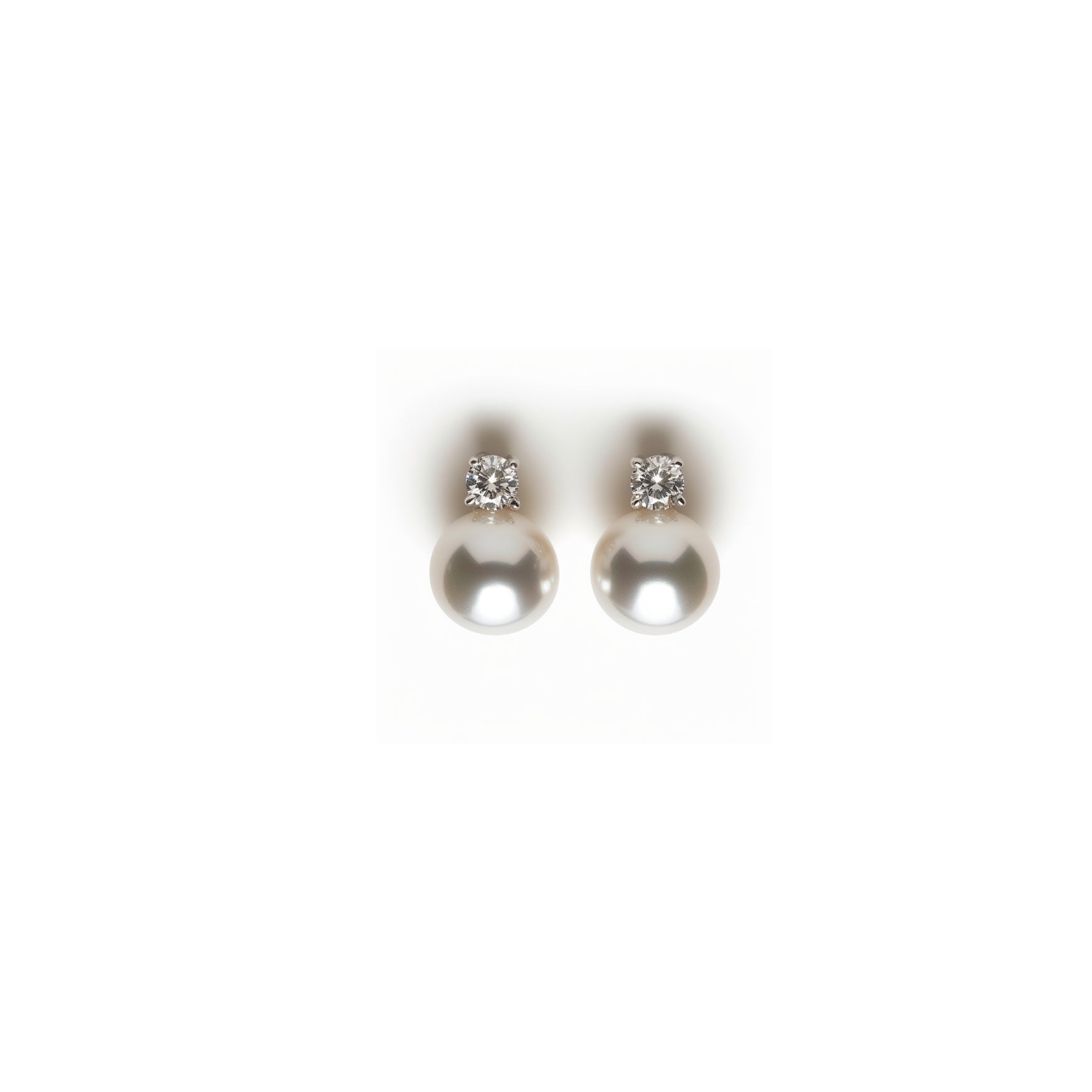 Princess Diana Style Natural Freshwater Pearl Stud