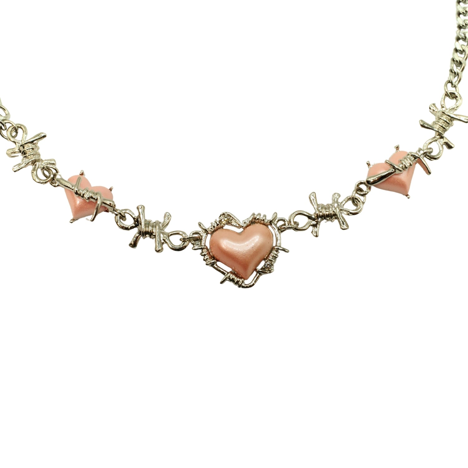 Sweet Rebel Thorn Heart Necklace