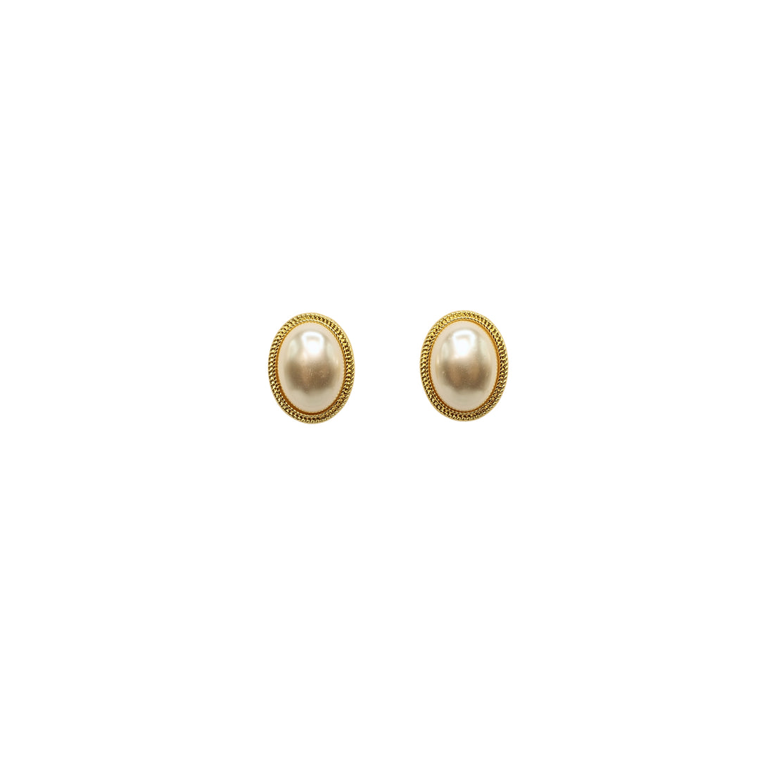 Elegant French Classic Pearl Stud