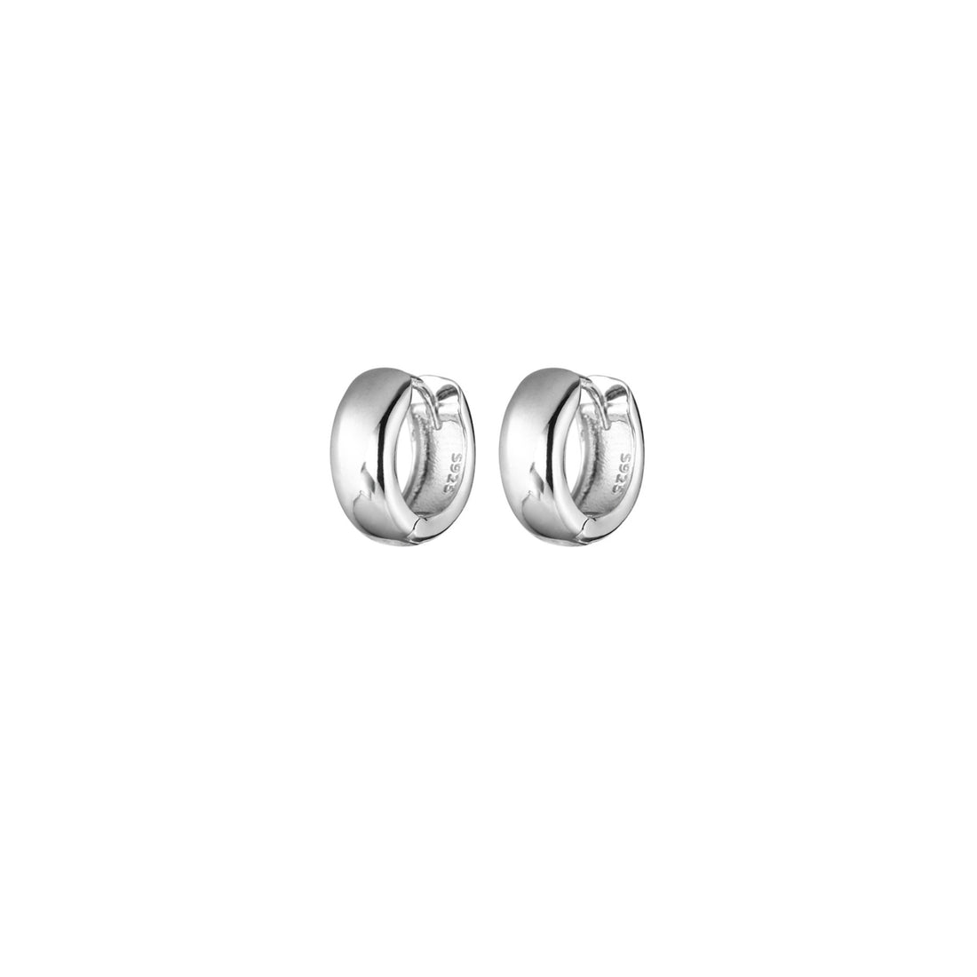 925 Sterling Silver Simple Fashion Glossy Ear Clips